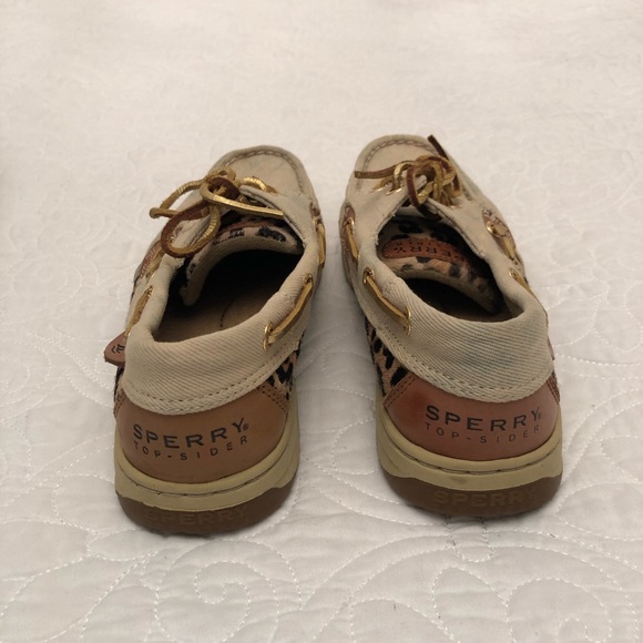 SPERRY Light Jean/Cheetah Boat Shoes - Picture 5 of 5